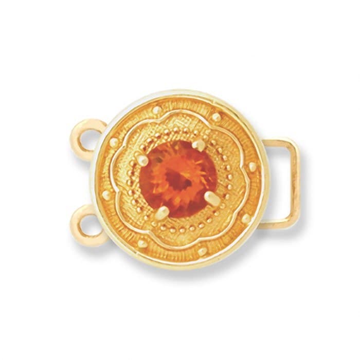 CL001 14kt Yellow Gold Citrine top