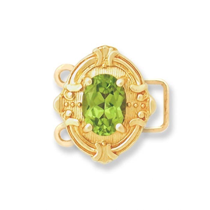 CL037 14kt Yellow Gold Peridot top