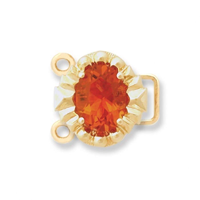 CL122 14kt Yellow Gold Citrine top
