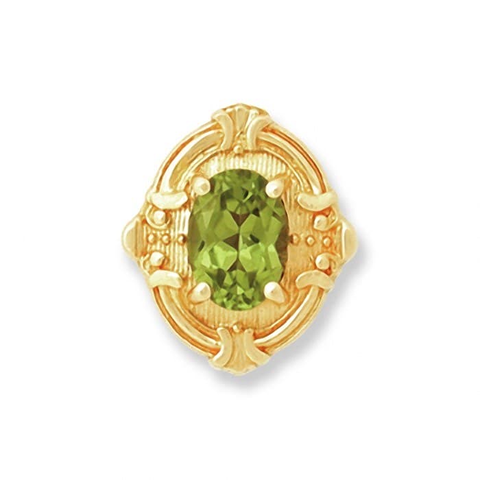 SL037 14kt Yellow Gold Peridot top