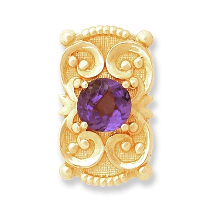 SL055 14kt Yellow Gold Tanzanite top