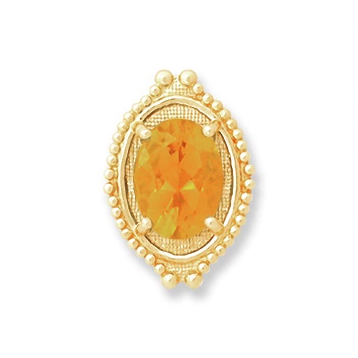 SL056 14kt Yellow Gold Citrine top