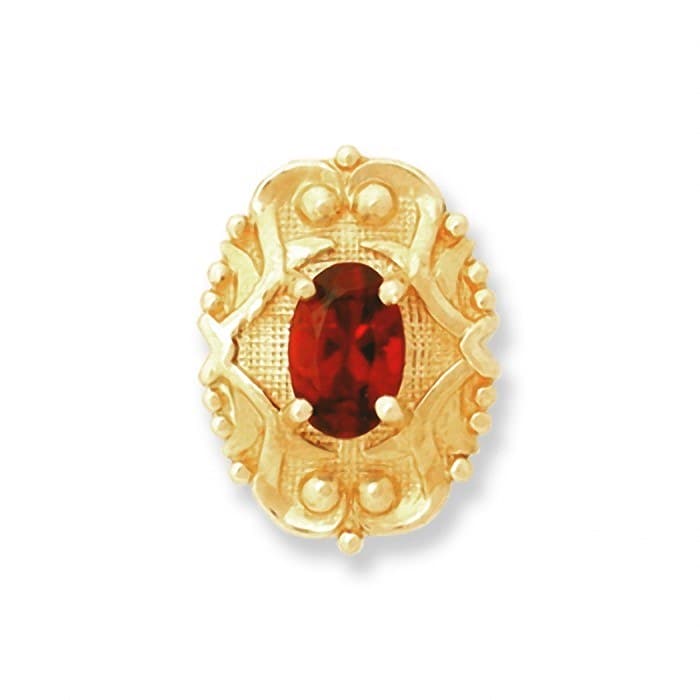 SL063 14kt Yellow Gold Garnet top