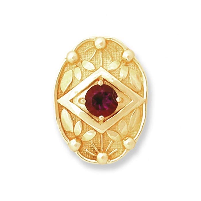 SL066 14kt Yellow Gold Amethyst top