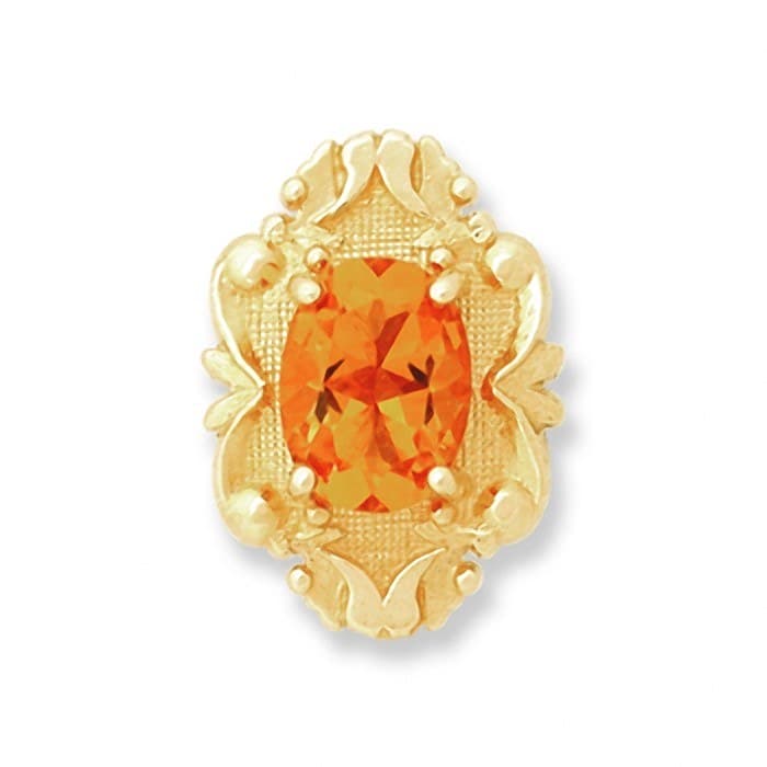 SL073 14kt Yellow Gold Citrine top