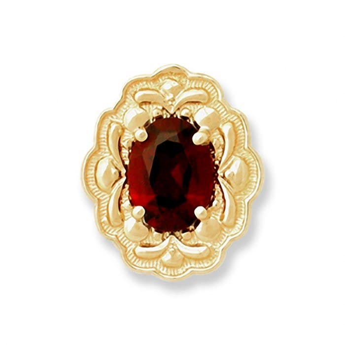 SL118 14kt Yellow Gold Garnet top