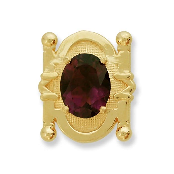 SL133 14kt Yellow Gold Amethyst top