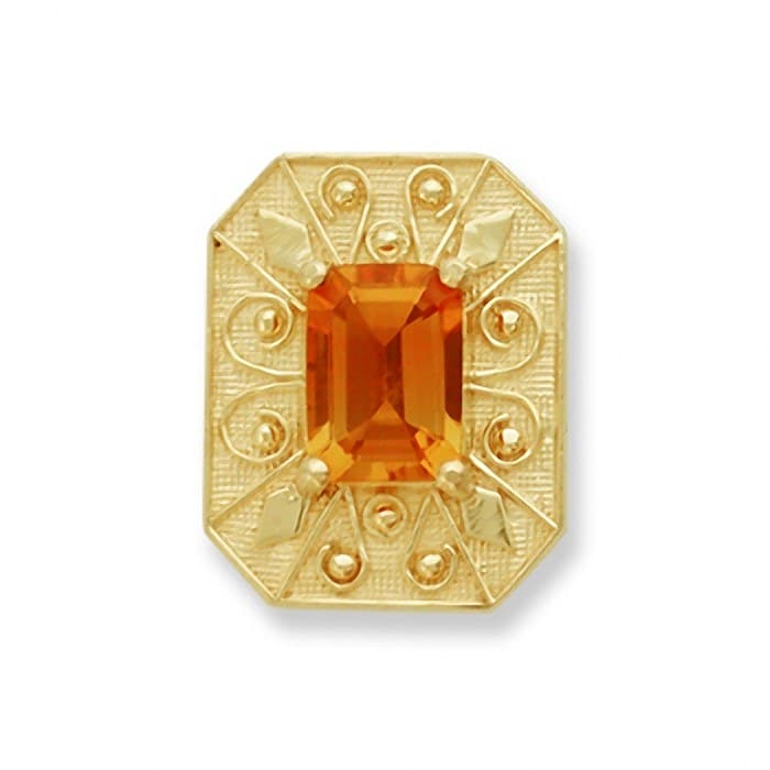 SL158 14kt Yellow Gold Citrine top