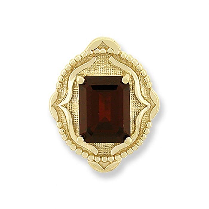 SL172 14kt Yellow Gold Garnet top