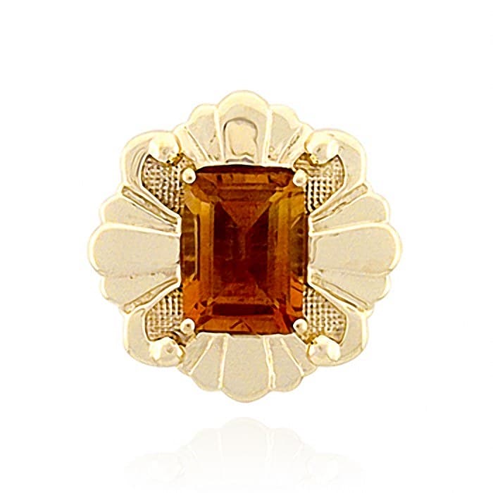 SL376 14kt Yellow Gold Citrine top