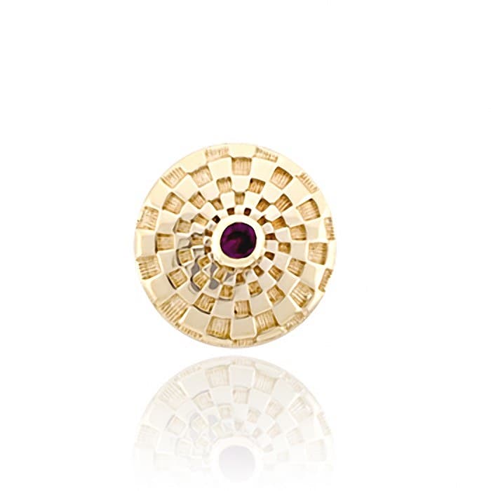 SL458 14kt Yellow Gold Ruby top