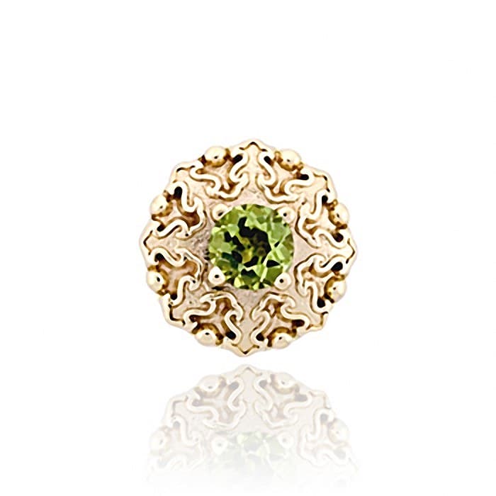 SL499 14kt Yellow Gold Peridot top