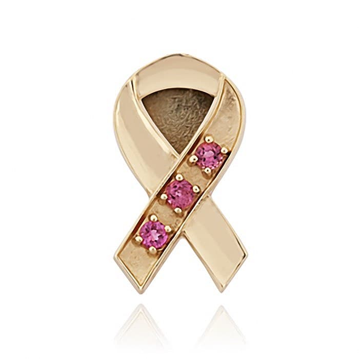 SL705 14kt Yellow Gold Pink Tourmaline top