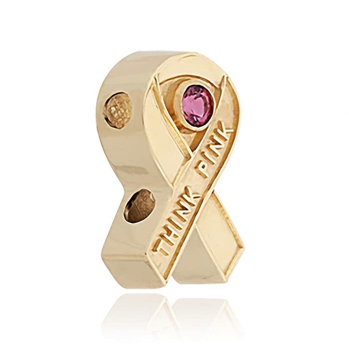 SL713 14kt Yellow Gold Pink Tourmaline angle