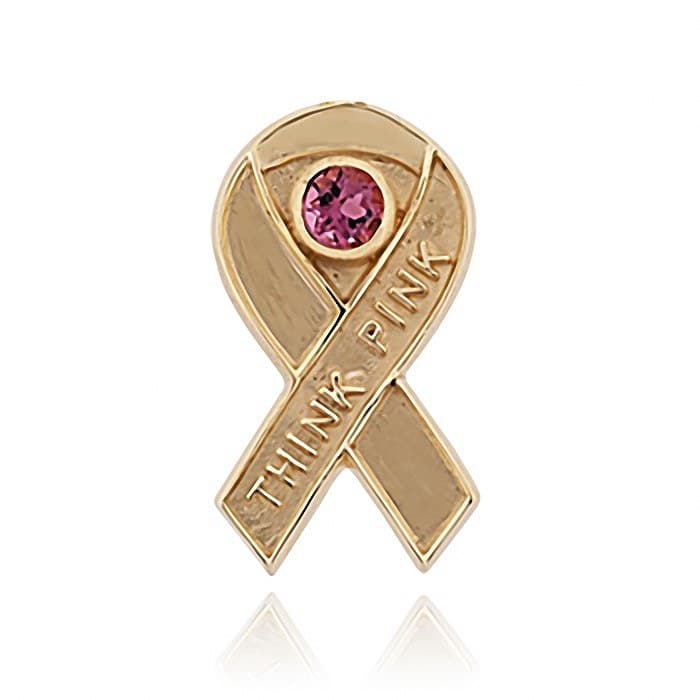 SL713 14kt Yellow Gold Pink Tourmaline top