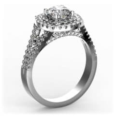 R0144 14kt White Gold Diamond and Diamond and Diamond and Diamond and Diamond and Diamond side angle