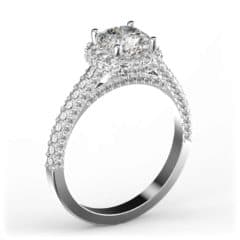 R2026 14kt White Gold Diamond and Diamond and Diamond and Diamond and Diamond side angle