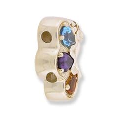SL252L 14kt Yellow Gold Swiss Blue Topaz and Amethyst and Citrine angle
