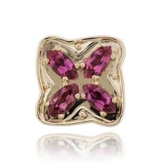 SL257 14kt Yellow Gold Pink Tourmaline top