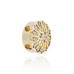 SL450 14kt Yellow Gold Diamond and Diamond angle