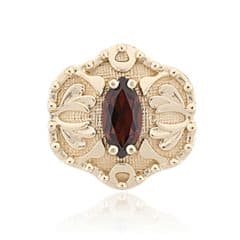 SL588 14kt Yellow Gold Garnet top