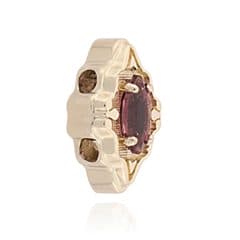 SL662 14kt Yellow Gold Pink Tourmaline angle