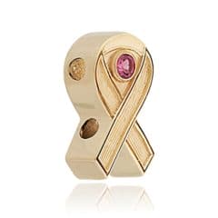 SL708 14kt Yellow Gold Pink Tourmaline angle