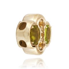 SLBOE4 14kt Yellow Gold Citrine and Peridot angle